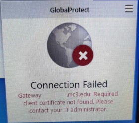 ssl vpn connection failure no routes found for american