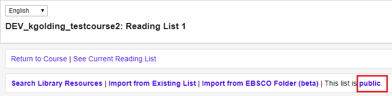 Public list