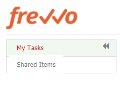 A box will expand in Frevvo where you can click a link that says Shared Items.