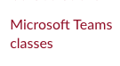 Microsoft Teams Courses link