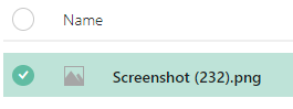 Checked File to Manage