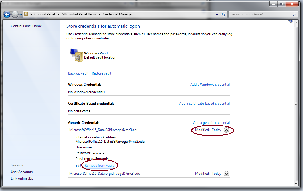 delete skype for business credential manager delete skype for business credential manager