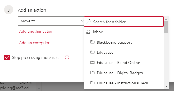 create a rule in outlook to move emails to folder create a rule in outlook to move emails to folder