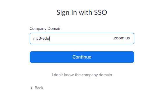 Domain Entry