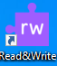 Desktop Icon Read and Write Gold